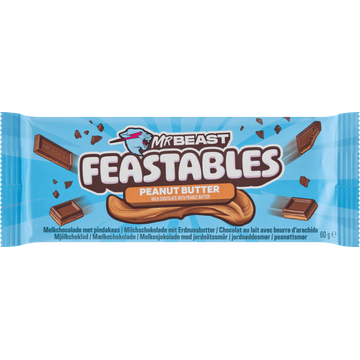 MrBeast Feastables Peanut Butter Chocolade 60g