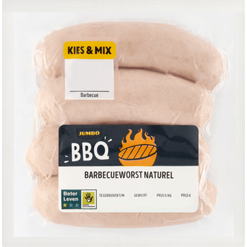 Jumbo Barbecueworst Naturel 320 g