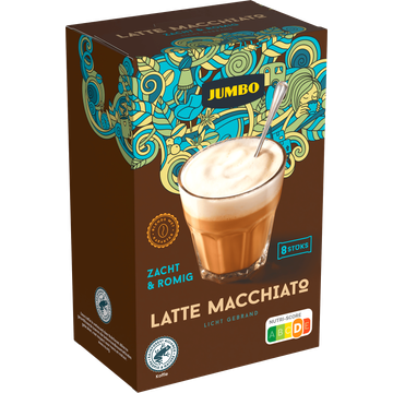 Jumbo Oploskoffie Latte Macchiato 8 Stuks