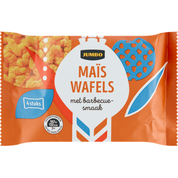 Jumbo Maïswafels met Barbecuesmaak 4 x 30,8 g