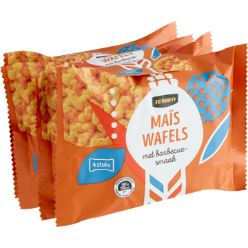 Jumbo Maïswafels met Barbecuesmaak 4 x 30,8 g