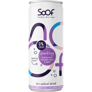 Sparkling Natural Drink with Blackcurrant, Lavender, Apple and Water 250ML