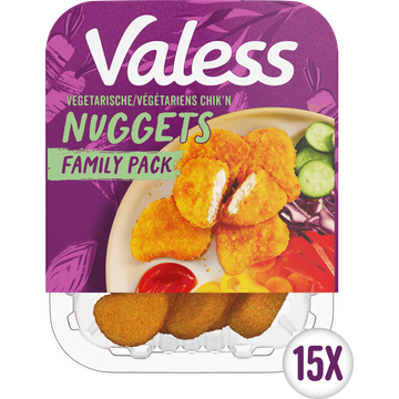 Valess Vega Kip Chik'n Nuggets 15 stuks Voordeelverpakking 270g