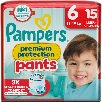 Pampers Premium Protection Pants Maat 6, 15 Luierbroekjes
