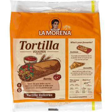 La Morena Tortilla Volkoren 370 g