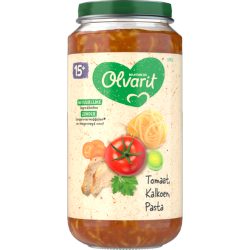 Olvarit Tomaat Kalkoen Pasta 15+ Maanden 250 g