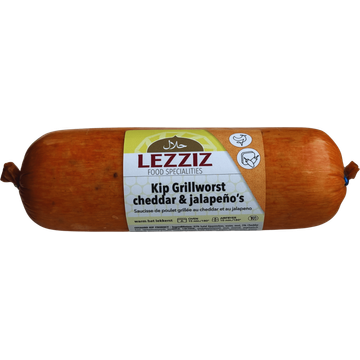 Lezziz Kip Grillworst Cheddar Jalapeno 250g