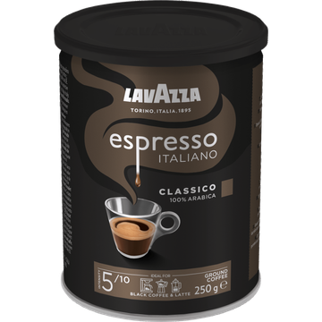 Lavazza Espresso Italiano Classico filterkoffie blik 250g