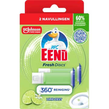WC Eend Fresh Discs Lime Zest 2 x 36 ml