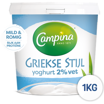 Campina Griekse Stijl Yoghurt 2% Vet 1 kg