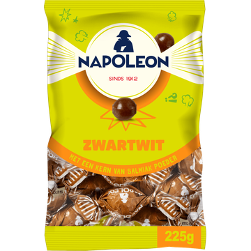 Napoleon Zwartwit Echte Salmiak Kogels 225 g