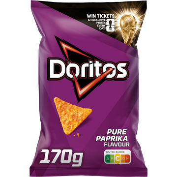Doritos Pure Paprika Tortilla Chips 170 gr