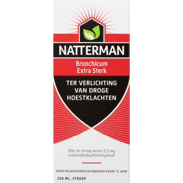 Natterman Bronchicum extra sterk hoeststroop, 200 ml