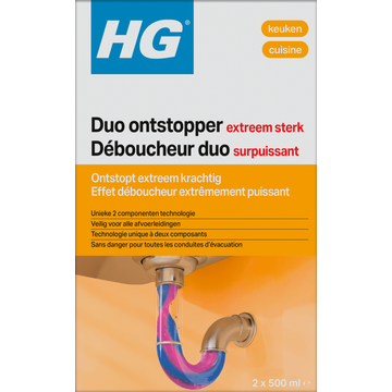HG Duo Ontstopper Extreem Sterk 2x 500ml