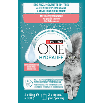 Purina One Hydralife met Zalmsmaak, 6x50g