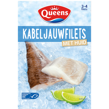 Queens Kabeljauwfilets met Huid 375 g