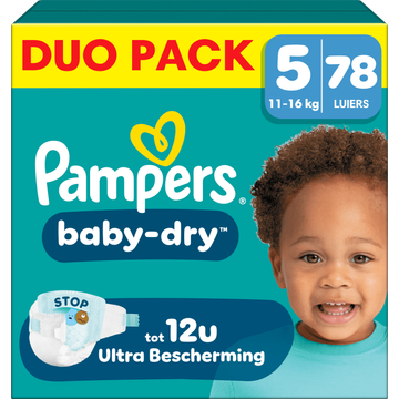 Pampers Baby-Dry Maat 5, 78 Luiers