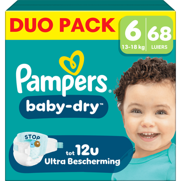 Pampers Baby-Dry Maat 6, 68 Luiers