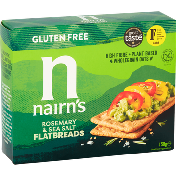 Nairn's Gluten Free Rosemary & Sea Salt Flatbreads 12 Stuks 150 g