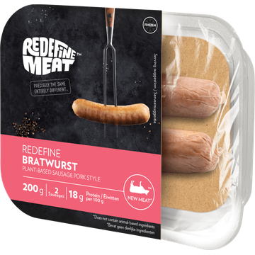 Redefine Bratwurst, 2 stuks, 200 g, diepvries