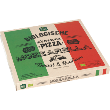 Jumbo Steenoven Pizza Mozzarella Tomaat & Basilicum Biologisch 350 g