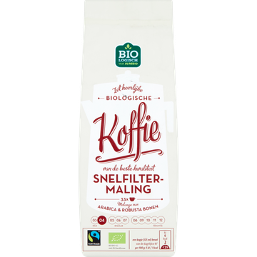 Jumbo Snelfiltermaling Biologisch 250 g