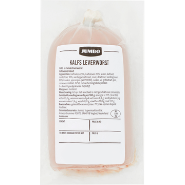 Jumbo Kalfs Leverworst ca. 200 g
