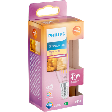 Philips Led Kaars 40W E14 WGD CL