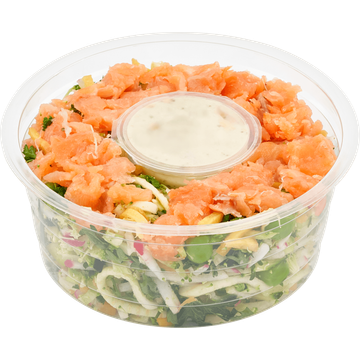 Jumbo Kleine Salade Zalm Groene Groenten met Appel & Doperwt-Yoghurtdressing 190 g