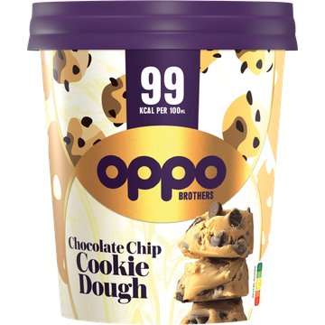 Oppo Brothers Chocolate Chip Cookie Dough Ice Cream 475ml