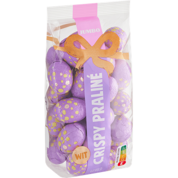 Jumbo Paaseitjes Wit Crispy Praliné Gevuld 200 g