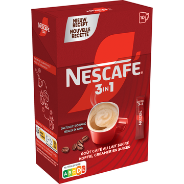 Nescafé 3in1 Oploskoffie - 10 Stuks