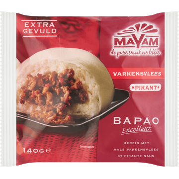 Mayam Varkensvlees Pikant Bapao Excellent 140 g