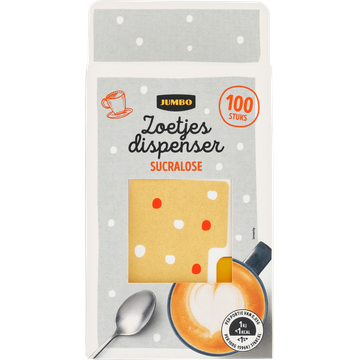 Jumbo Zoetjes Dispenser Sucralose 100 Stuks