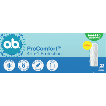 o.b. ProComfort 4-in-1 Protection Super Plus Tampons 32 Stuks