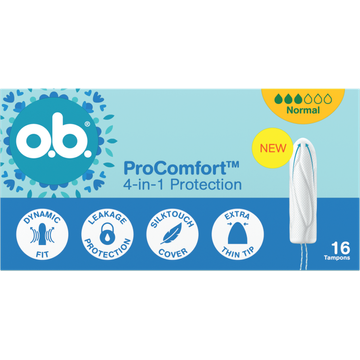 o.b. ProComfort 4-in-1 Protection Normal Tampons 16 Stuks