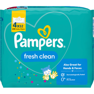 Pampers Fresh Clean Babydoekjes x208