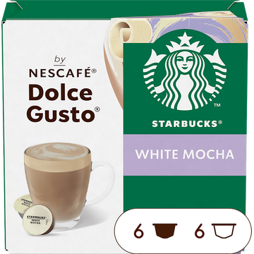 Starbucks® by NESCAFÉ® Dolce Gusto® White Mocha - 12 koffiecups
