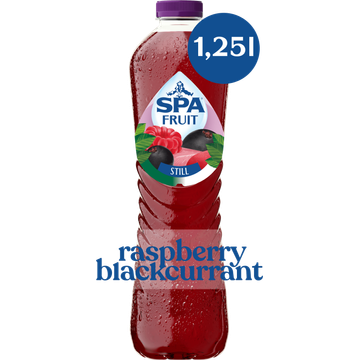 SPA FRUIT Niet-Bruisende Fruitige Frisdrank Raspberry Blackcurrant 1,25 L