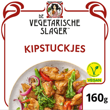 De Vegetarische Slager Kipstuckjes Vegan 160 g