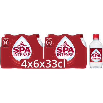 SPA INTENSE Bruisend Natuurlijk Mineraalwater 4 x 6 x 33 cl