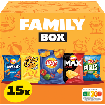 Lay's Cheetos Family Box Multipack Chips 15 pack