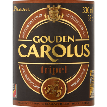 Gouden Carolus Tripel Belgisch Bier Fles 33 cl