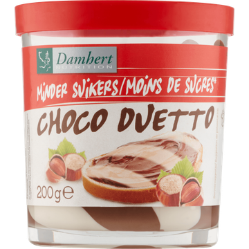 Damhert Choco Duetto Minder Suikers 200 g