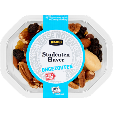 Jumbo Ongezouten Studenten Haver 250 g