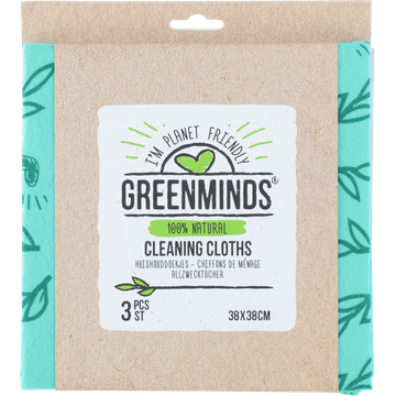 Greenminds Huishouddoekjes (38x28 cm), 3 stuks