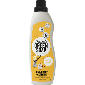 Marcel's Green Soap universeel wasmiddel Vanille & Katoen - 23 Wasbeurten