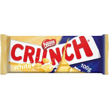 CRUNCH Witte chocolade reep