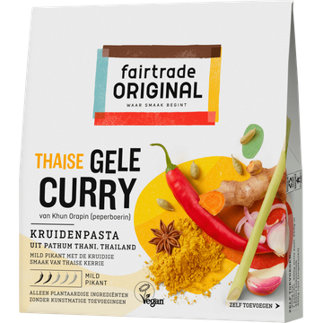 Fairtrade Original Thaise Gele Curry Kruidenpasta 70 g