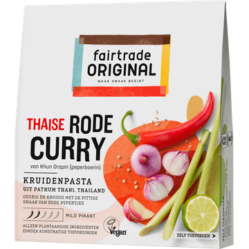 Fairtrade Original Thaise Rode Curry Kruidenpasta 70 g